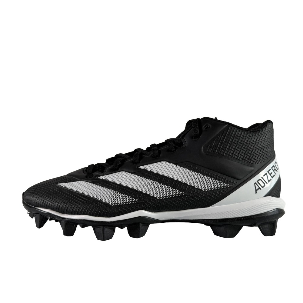 adidas Adizero Impact 2 MD Molded Football Cleats Black White Men Size 11